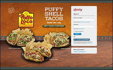 El Pollo Loco Restaurant Sign-in Takeover Page