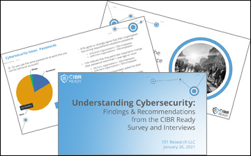 Presentation of findings and recommendations for a survey and interviews done about cybersecurity in businesses.